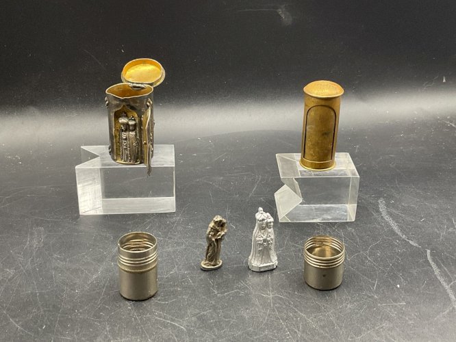 3 RELIQUAIRES de VOYAGE .