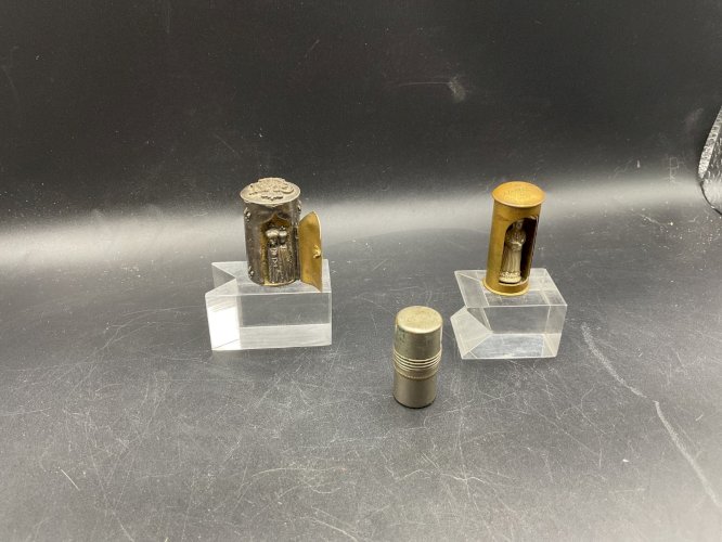 3 RELIQUAIRES de VOYAGE .