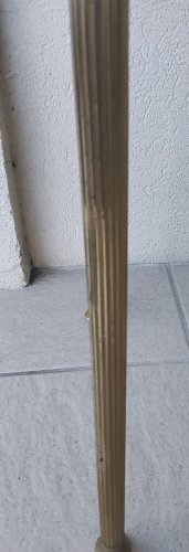 3 tables gigognes laiton et verre
