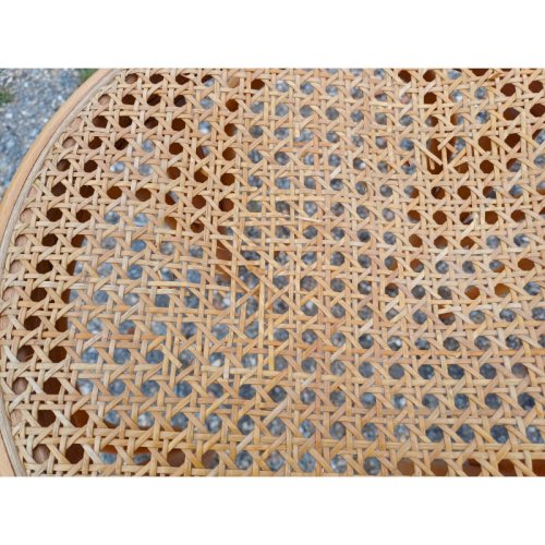 3 Tabourets Bois et Cannage