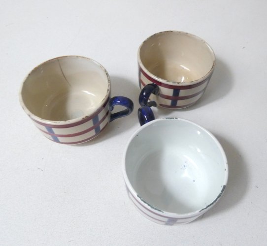 3 tasses HBCM Béarn Creil et Montereau