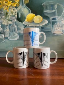 3 Kilnkraft England vintage cups