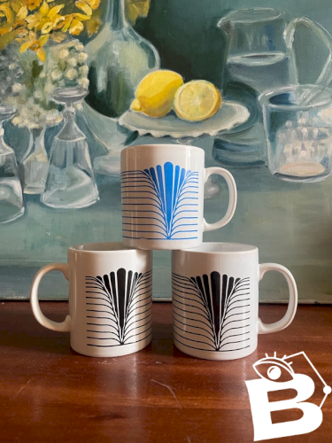 3 tasses Kilnkraft England vintage
