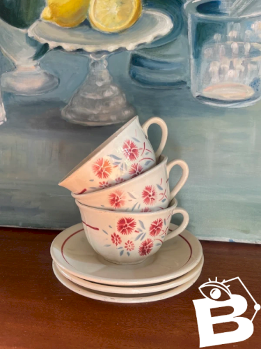 3 tasses vintage Terre de Fer