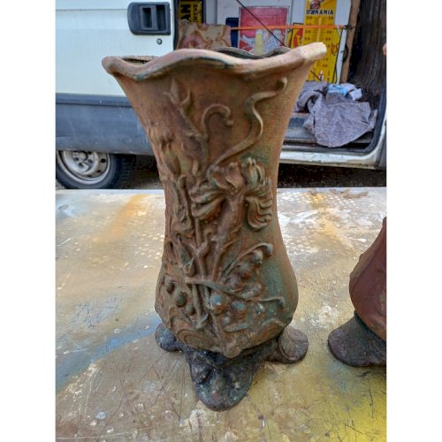 3 Vases en Fonte 1900 Charleville- Méziéres