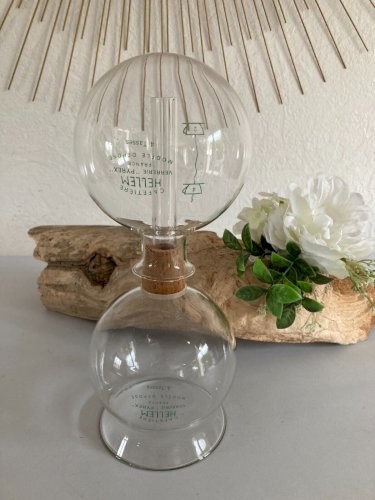 325⚜️ Ancienne Cafetière Hellem en Verre Pyrex France Modèle Déposé 4 Tasses