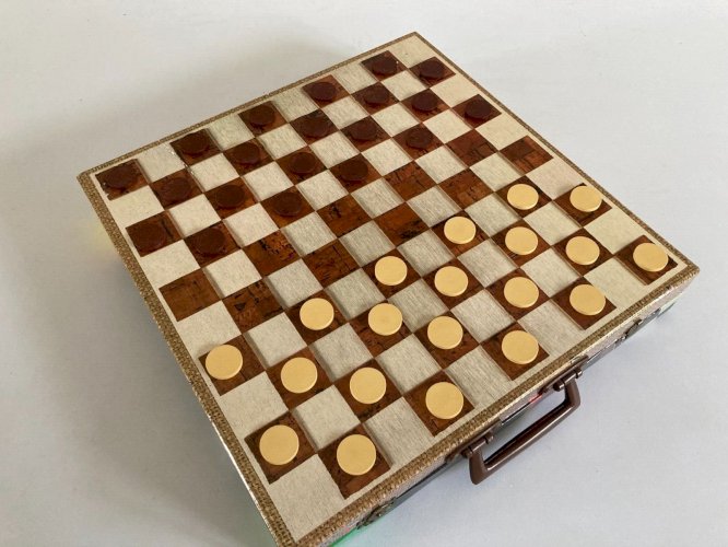 325⚜️ Ancienne Malette de Jeu - Plusieurs Jeux de Société Complet Vintage