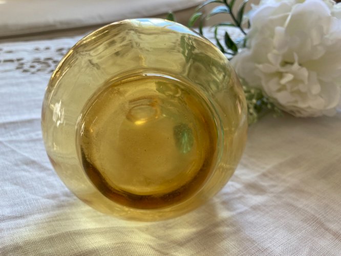 325⚜️ Ancienne Petite Bouteille Carafe à Liqueur en Verre Hauteur 16 Cm