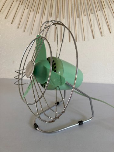 325⚜️ Décoration Design Ancien Ventilateur Fonctionne Des Année 60/70 Vintage