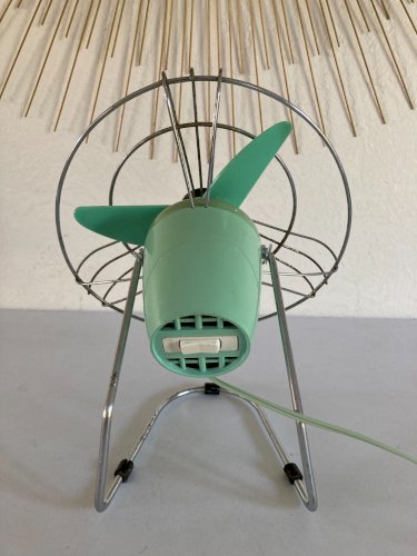325⚜️ Décoration Design Ancien Ventilateur Fonctionne Des Année 60/70 Vintage