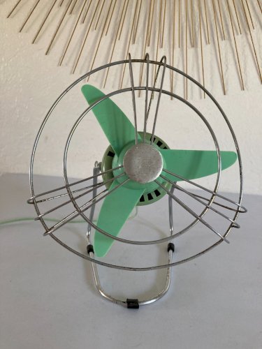 325⚜️ Décoration Design Ancien Ventilateur Fonctionne Des Année 60/70 Vintage