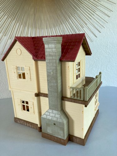 325⚜️ Jouet La Grande Maison de Poupée Sylvania Familles Éclairée Vendu Vide