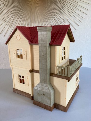 325⚜️ Jouet La Grande Maison de Poupée Sylvania Familles Éclairée Vendu Vide