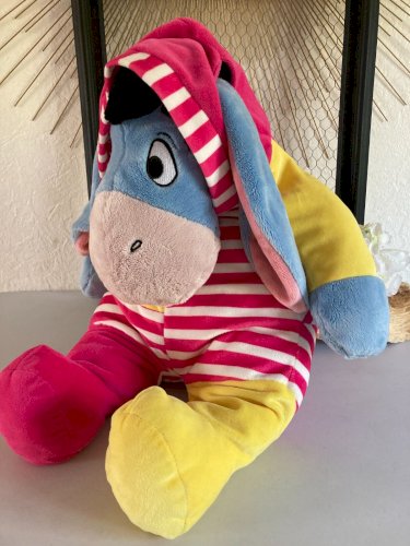 325⚜️ Peluche Doudou Bourriquet en Pyjama Capuche Disney Nicotoy Hauteur 40 Cm