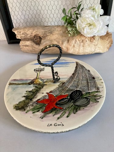 325⚜️ Plateau de Fromage, Plateau de Service Le Passage du Gois Ø 28 Cm