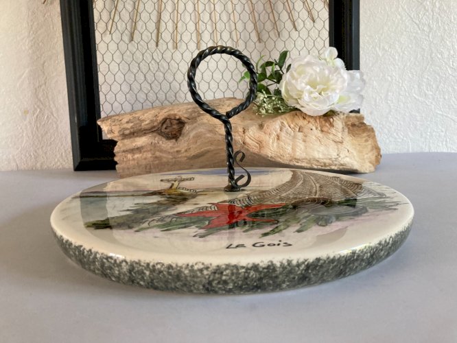 325⚜️ Plateau de Fromage, Plateau de Service Le Passage du Gois Ø 28 Cm