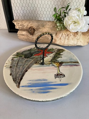 325⚜️ Plateau de Fromage, Plateau de Service Le Passage du Gois Ø 28 Cm