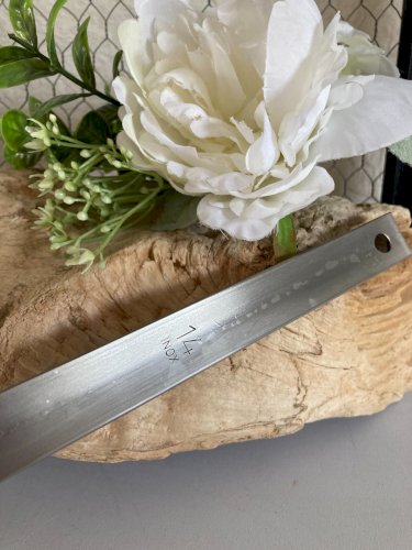 325⚜️ Ustensile de Cuisine Grande Louche Inox Diamètre 14 Cm, Longueur 55 Cm