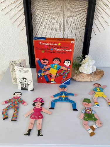 325⚜️Ancien Jeu De Bouton Pression Les Gais Lurons Commedia Ravensburger Complet