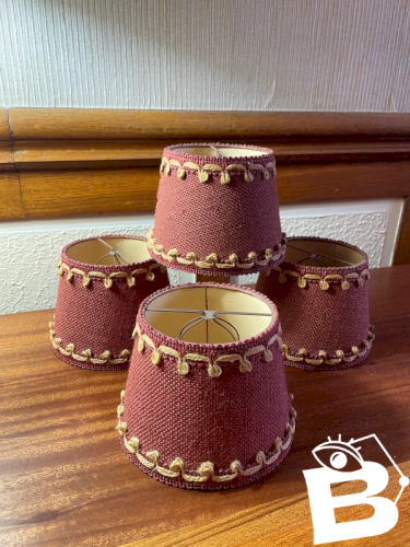 4 abats-jour à pince vintage