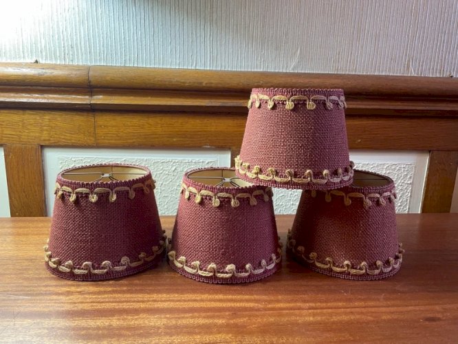 4 abats-jour à pince vintage