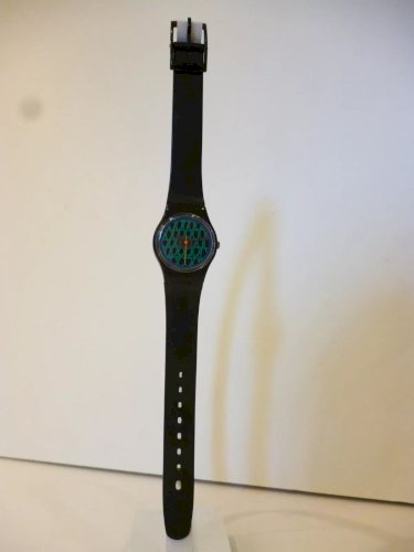 4 ⚜️  Ancienne Montre Swatch Année 1986 Réf LB112 Chelsea Fonctionne Pile Neuve