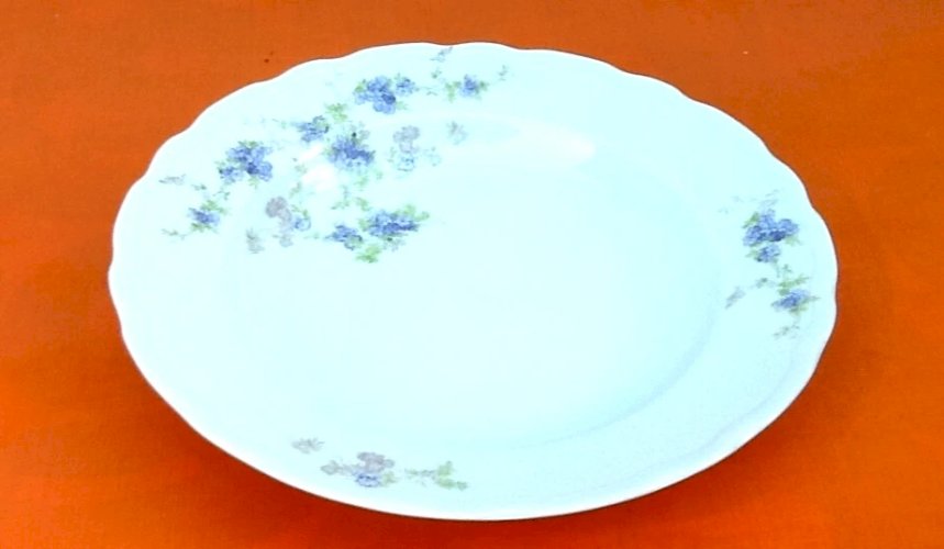 4 assiettes creuses décor floral porcelaine Ancap Sona Verona Italie