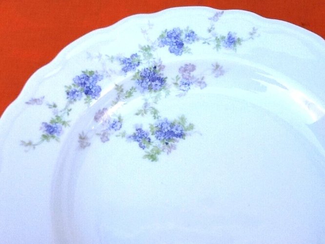 4 assiettes creuses décor floral porcelaine Ancap Sona Verona Italie