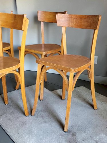 4 chaises Baumann N°55