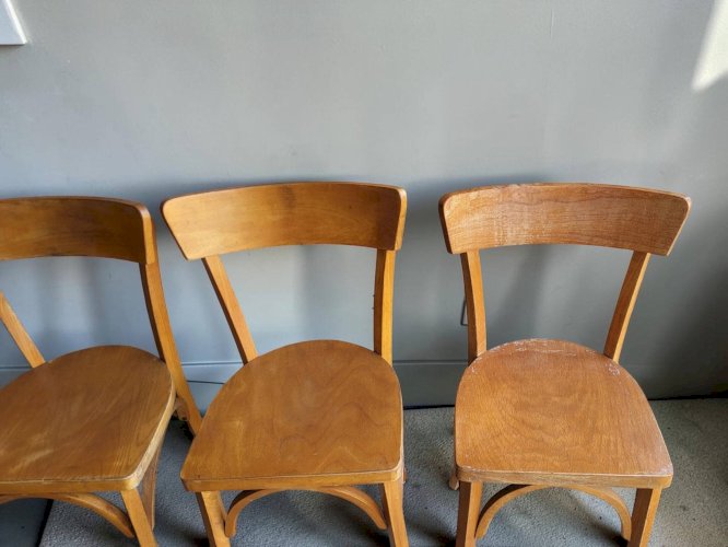 4 chaises Baumann N°55