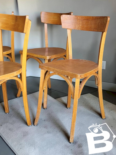 4 chaises Baumann N°55