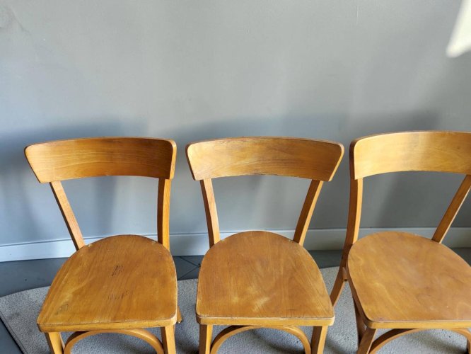 4 chaises Baumann N°55