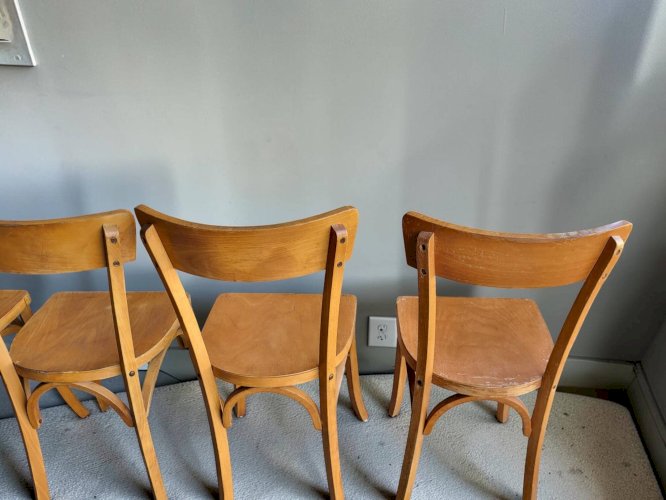 4 chaises Baumann N°55
