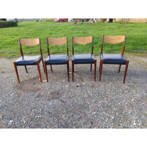 4 Vintage Baumann Chairs from the 1960s