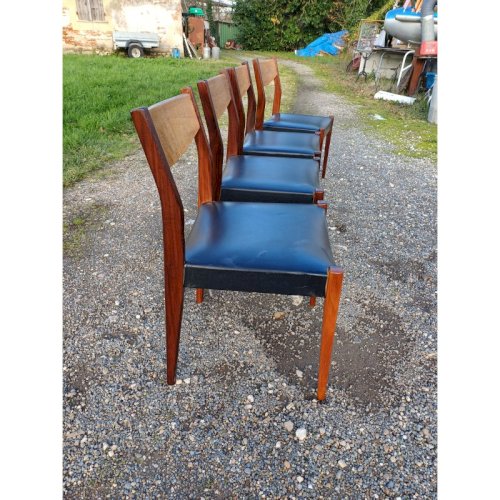 4 Chaises Baumann Vintage des Années 60
