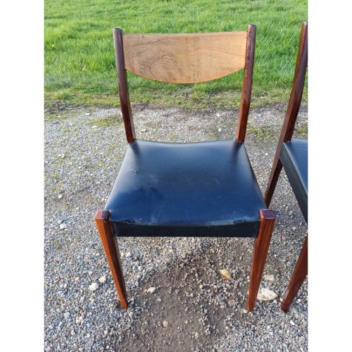 4 Chaises Baumann Vintage des Années 60