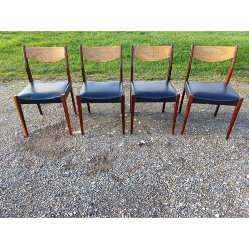 4 Chaises Baumann Vintage des Années 60