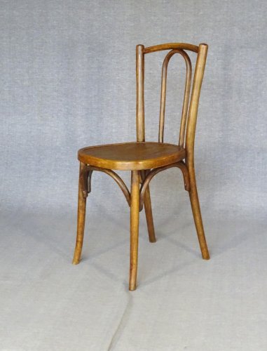 4 chaises Bistrot Baumann N°41, 1935 assise bois, No Thonet