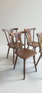 4 chaises bistrot rustiques