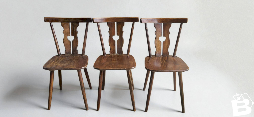4 chaises bistrot rustiques