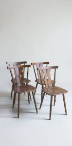 4 chaises bistrot vintage 1960s