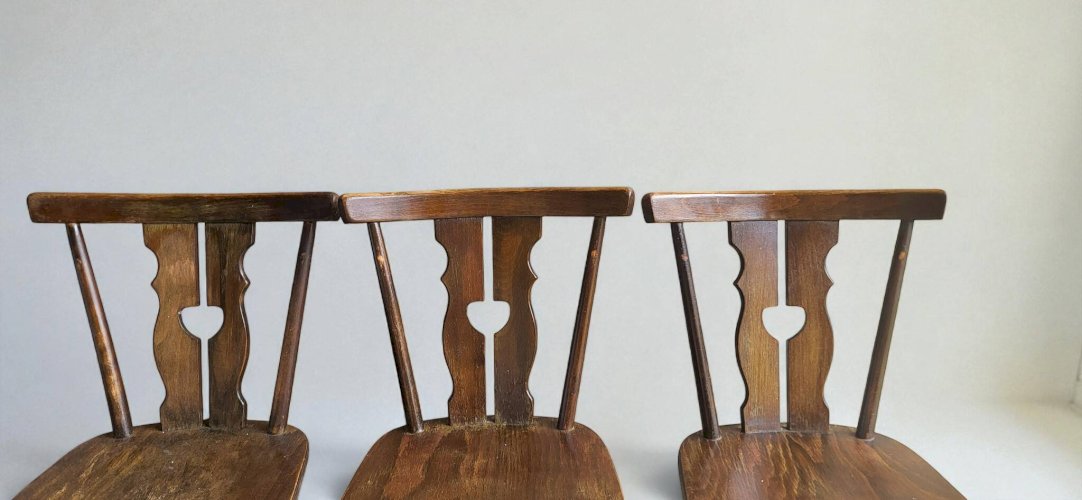 4 chaises bistrot vintage 1960s