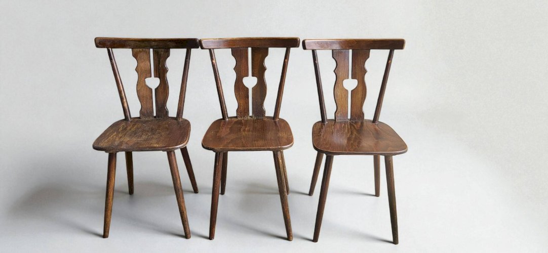 4 chaises bistrot vintage 1960s