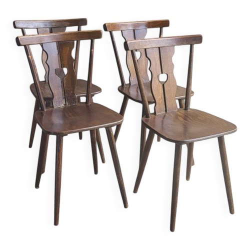 4 chaises bistrot vintage 1960s