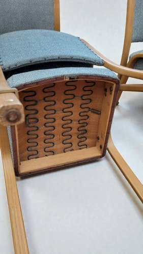 4 chaises Bow wood édition Steiner 1950