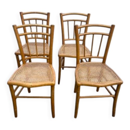 4 chaises de bistrot années 50