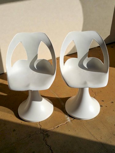 4 chaises et 1 Tabel Space Age 1960s