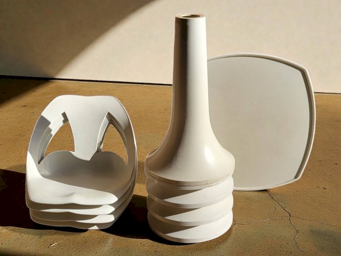 4 chaises et 1 Tabel Space Age 1960s