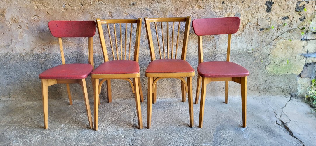 4 chaises vintage & Baumann