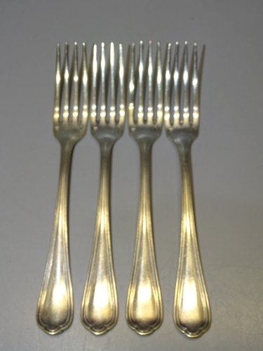 -4 FOURCHETTES METAL ARGENTE CHRISTOFLE COLLECTION REASSORT  ART de la TABLE   D